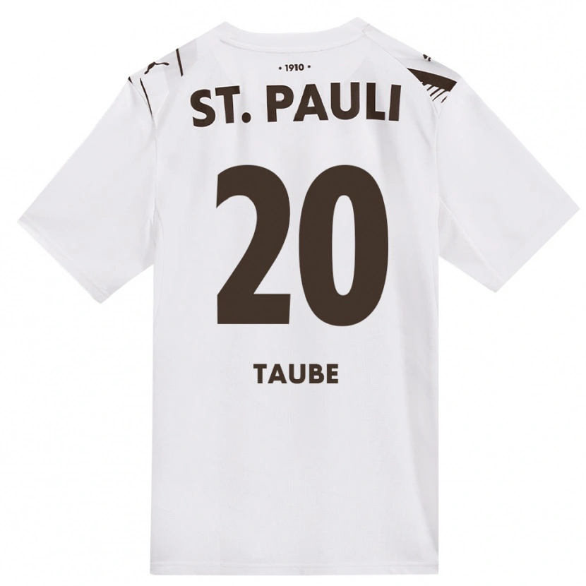 Danxen Heren Linnea Taube #20 Cafe Wit Rood Uitshirt Uittenue 2026/27 T-Shirt