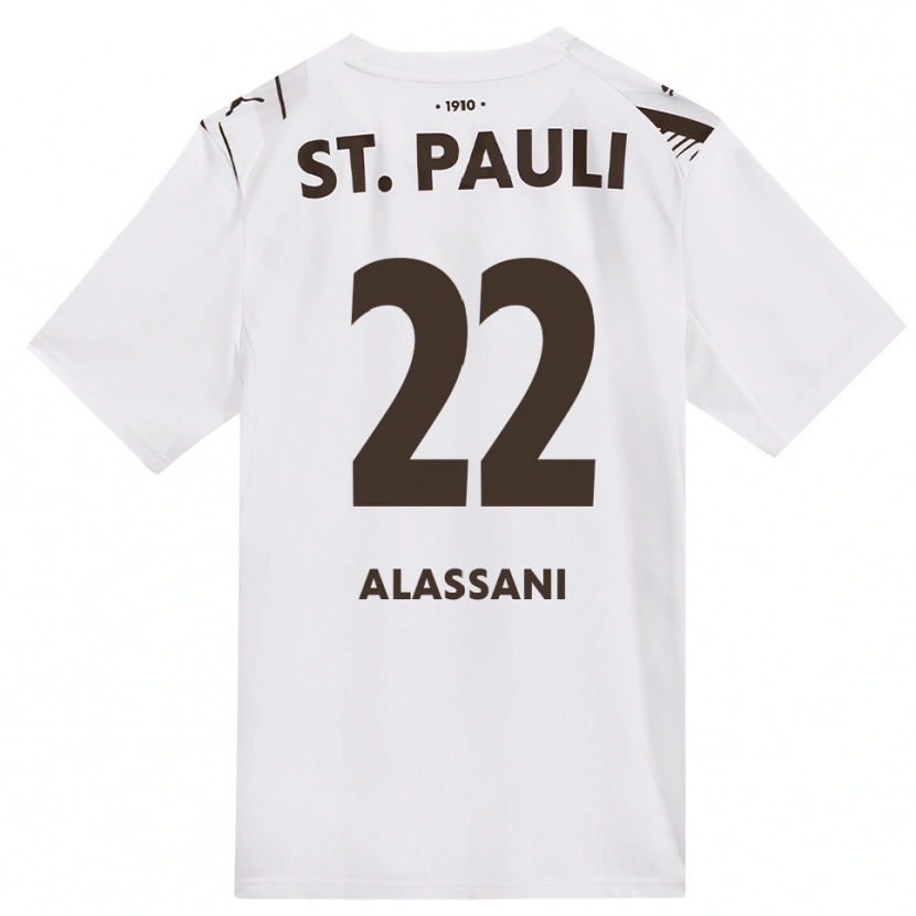 Danxen Heren Abdul Alassani #22 Cafe Wit Rood Uitshirt Uittenue 2026/27 T-Shirt