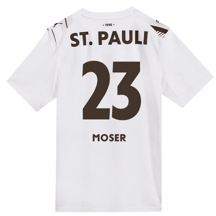 Danxen Heren Ammon Moser #23 Cafe Wit Rood Uitshirt Uittenue 2026/27 T-Shirt
