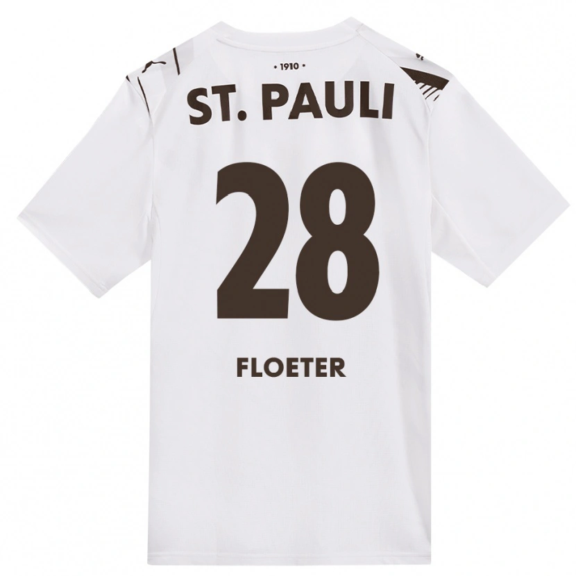 Danxen Heren Joline Floeter #28 Cafe Wit Rood Uitshirt Uittenue 2026/27 T-Shirt