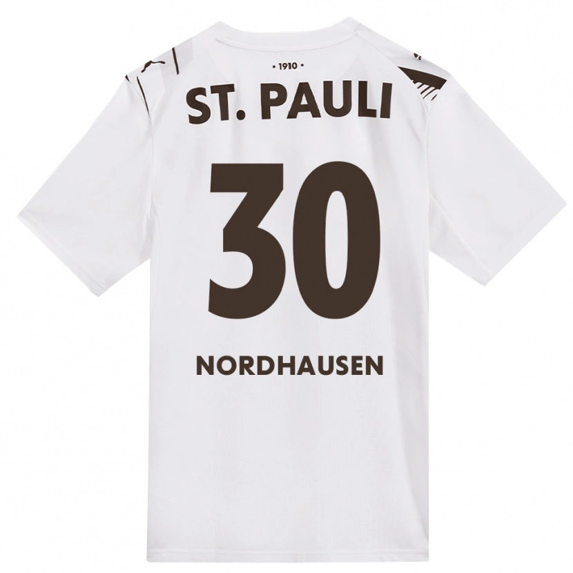 Danxen Heren Neele Nordhausen #30 Cafe Wit Rood Uitshirt Uittenue 2026/27 T-Shirt
