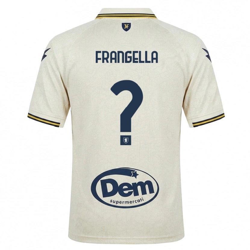 Danxen Heren Francesco Frangella #0 Oldlace Geel Zwart Uitshirt Uittenue 2026/27 T-Shirt
