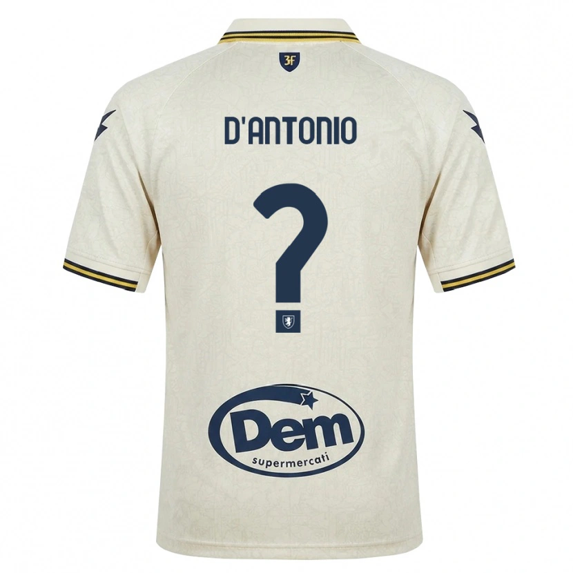 Danxen Heren Giuseppe D'antonio #0 Oldlace Geel Zwart Uitshirt Uittenue 2026/27 T-Shirt