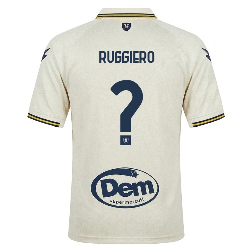 Danxen Heren Gregory Ruggiero #0 Oldlace Geel Zwart Uitshirt Uittenue 2026/27 T-Shirt
