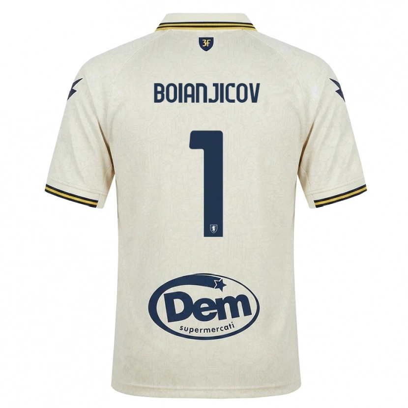Danxen Heren Nicolas Boianjicov #1 Oldlace Geel Zwart Uitshirt Uittenue 2026/27 T-Shirt