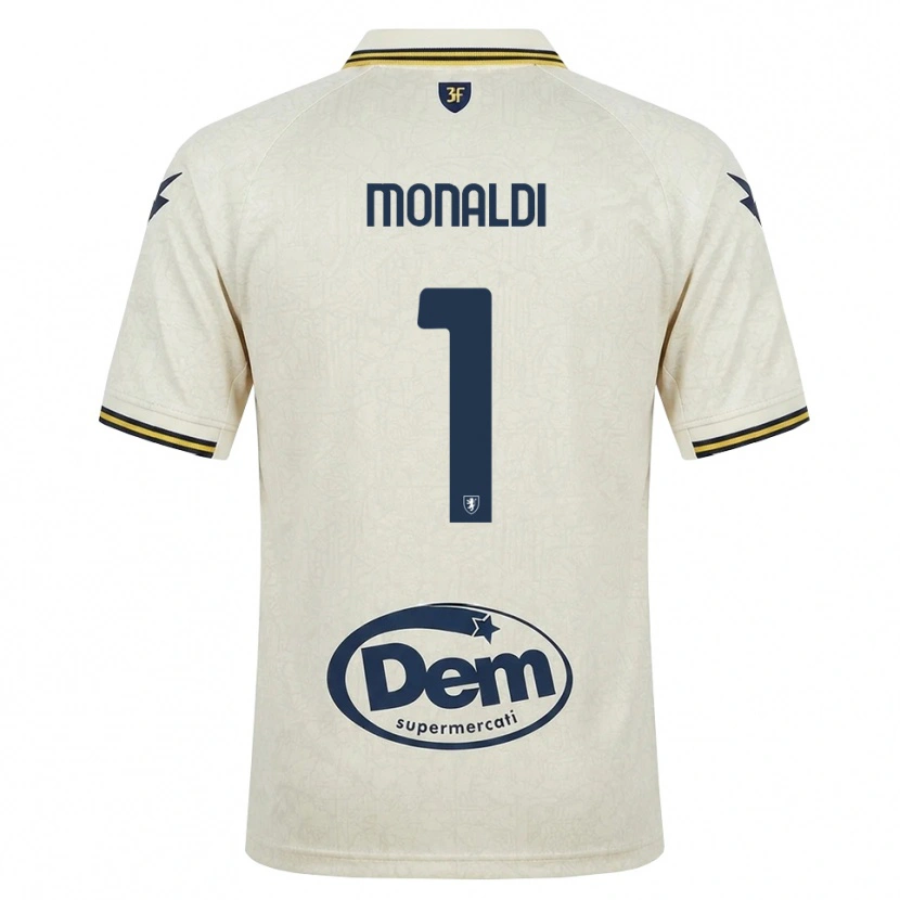 Danxen Heren Matias Monaldi #1 Oldlace Geel Zwart Uitshirt Uittenue 2026/27 T-Shirt