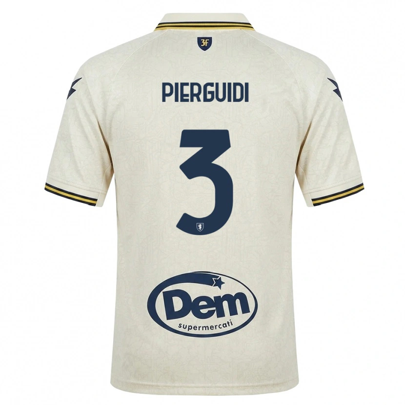 Danxen Heren Vittorio Pierguidi #3 Oldlace Geel Zwart Uitshirt Uittenue 2026/27 T-Shirt