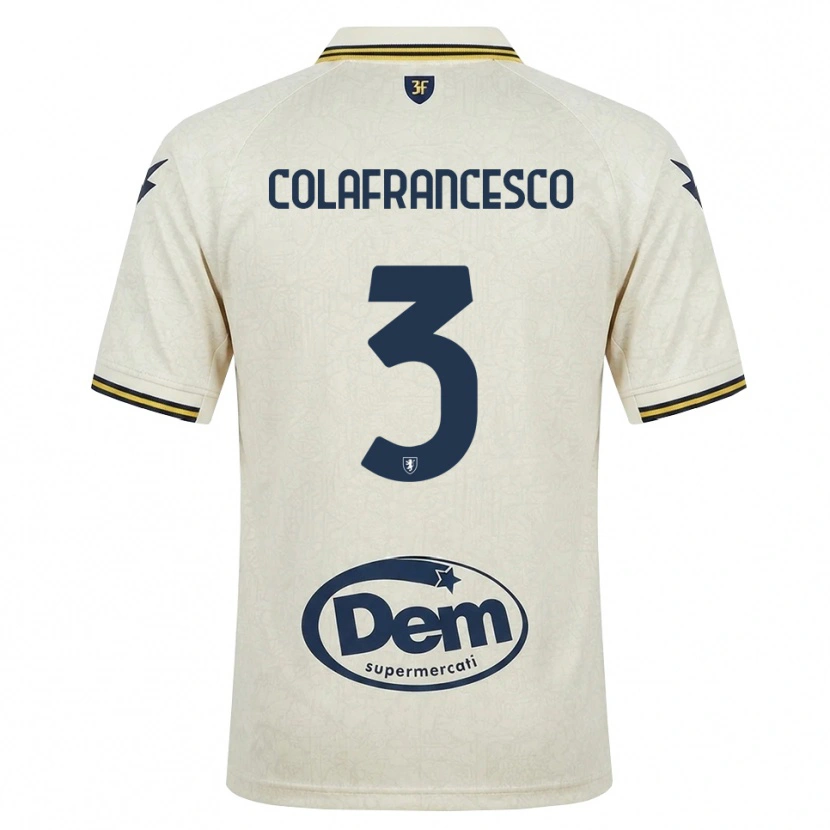 Danxen Heren Filippo Colafrancesco #3 Oldlace Geel Zwart Uitshirt Uittenue 2026/27 T-Shirt
