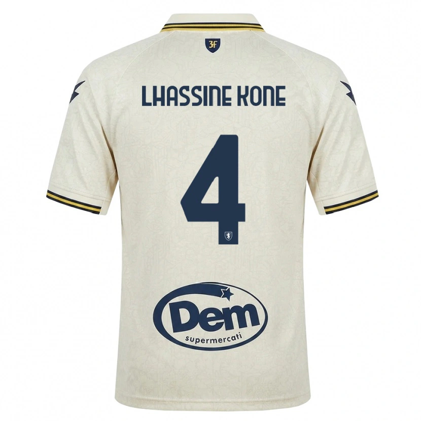Danxen Heren Ben Lhassine Kone #4 Oldlace Geel Zwart Uitshirt Uittenue 2026/27 T-Shirt