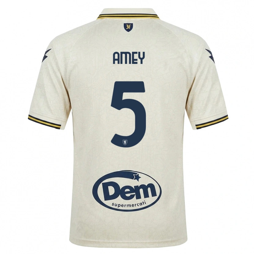 Danxen Heren Wisdom Amey #5 Oldlace Geel Zwart Uitshirt Uittenue 2026/27 T-Shirt