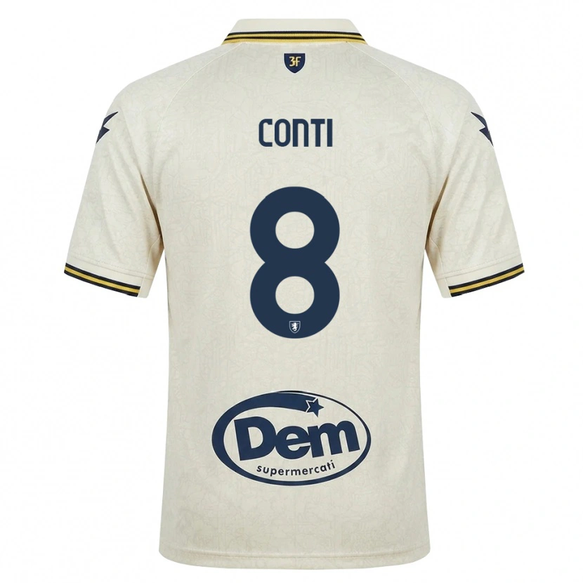Danxen Heren Michelangelo Conti #8 Oldlace Geel Zwart Uitshirt Uittenue 2026/27 T-Shirt