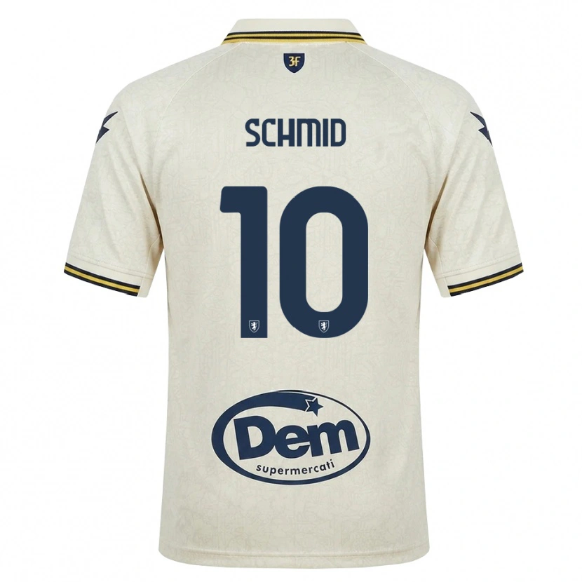 Danxen Heren Romano Schmid #10 Oldlace Geel Zwart Uitshirt Uittenue 2026/27 T-Shirt