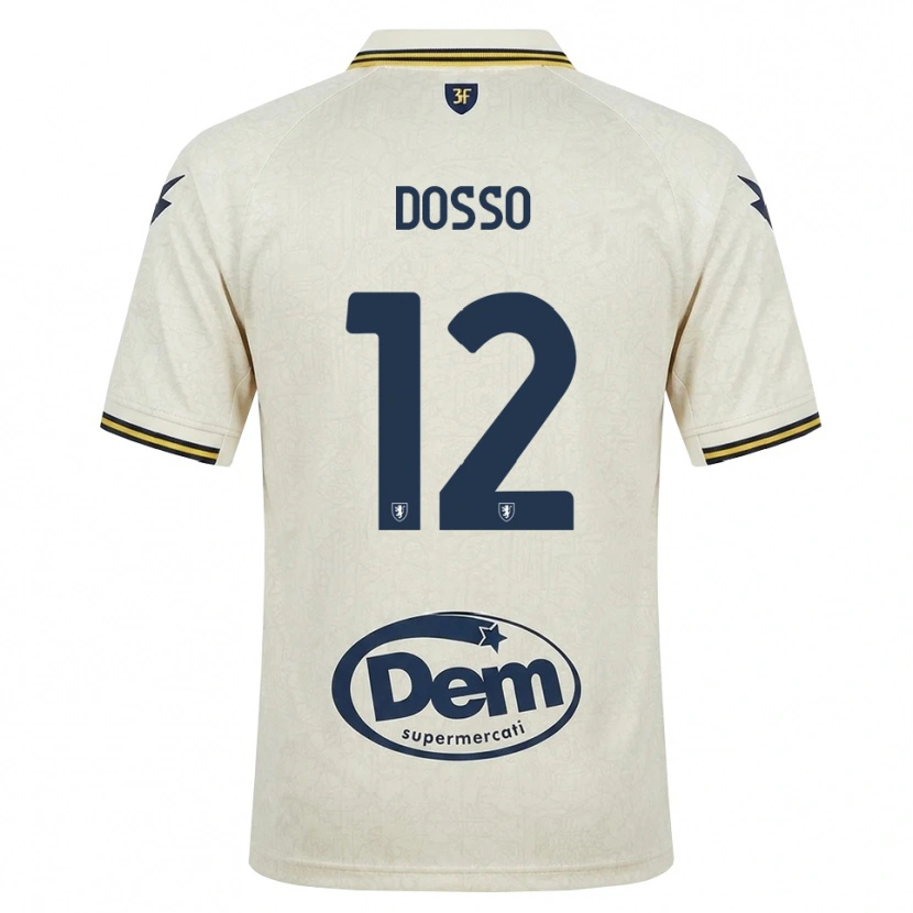 Danxen Heren Aboubaka Dosso #12 Oldlace Geel Zwart Uitshirt Uittenue 2026/27 T-Shirt
