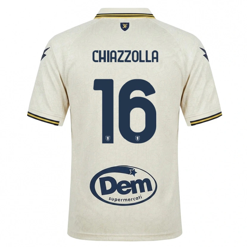 Danxen Heren Marco Chiazzolla #16 Oldlace Geel Zwart Uitshirt Uittenue 2026/27 T-Shirt