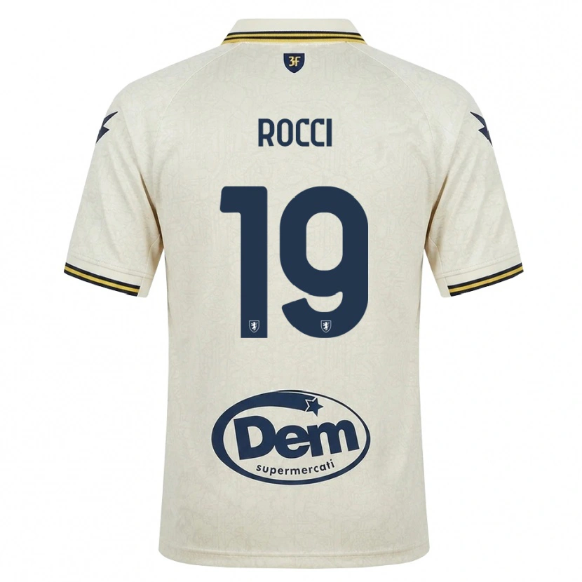 Danxen Heren Valerio Rocci #19 Oldlace Geel Zwart Uitshirt Uittenue 2026/27 T-Shirt