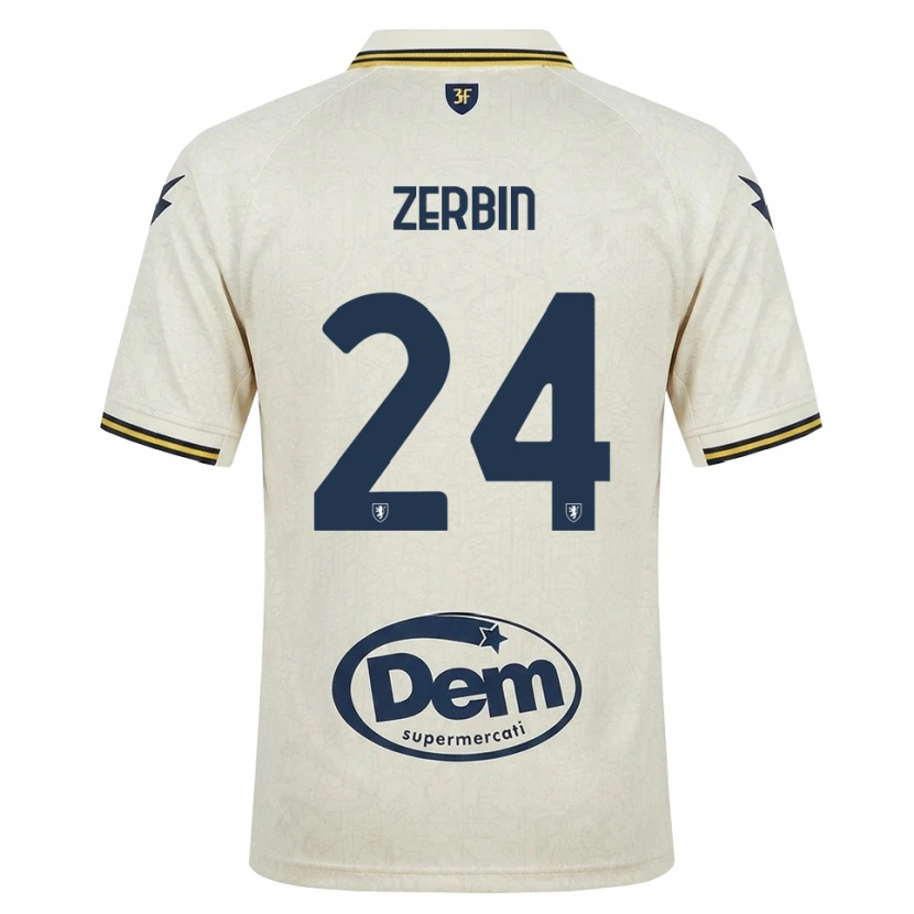 Danxen Heren Alessio Zerbin #24 Oldlace Geel Zwart Uitshirt Uittenue 2026/27 T-Shirt
