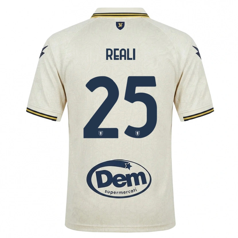 Danxen Heren Tommaso Reali #25 Oldlace Geel Zwart Uitshirt Uittenue 2026/27 T-Shirt