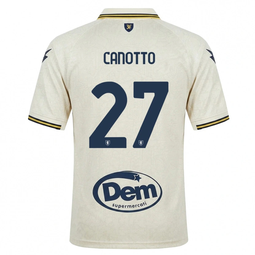 Danxen Heren Luigi Canotto #27 Oldlace Geel Zwart Uitshirt Uittenue 2026/27 T-Shirt
