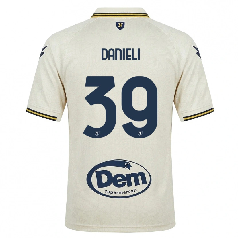 Danxen Heren Alessio Danieli #39 Oldlace Geel Zwart Uitshirt Uittenue 2026/27 T-Shirt