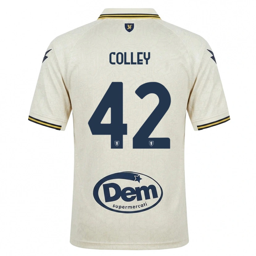 Danxen Heren Muhammed Colley #42 Oldlace Geel Zwart Uitshirt Uittenue 2026/27 T-Shirt