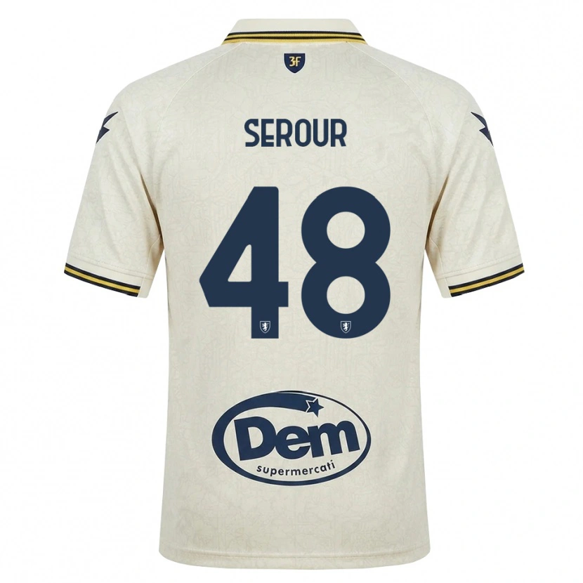 Danxen Heren Mohamed Serour #48 Oldlace Geel Zwart Uitshirt Uittenue 2026/27 T-Shirt
