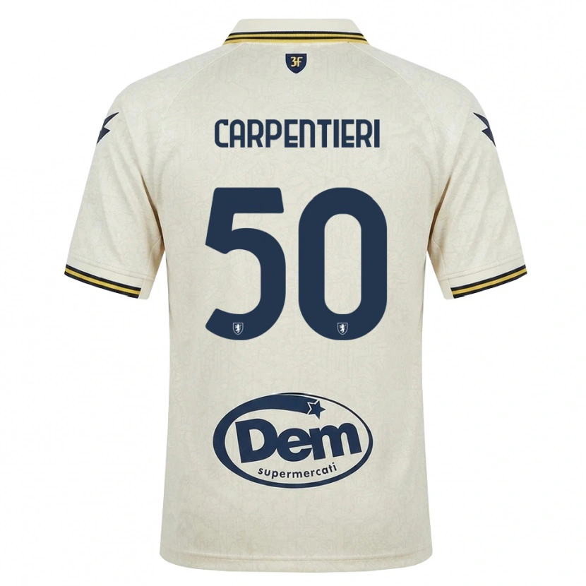 Danxen Heren Christian Carpentieri #50 Oldlace Geel Zwart Uitshirt Uittenue 2026/27 T-Shirt