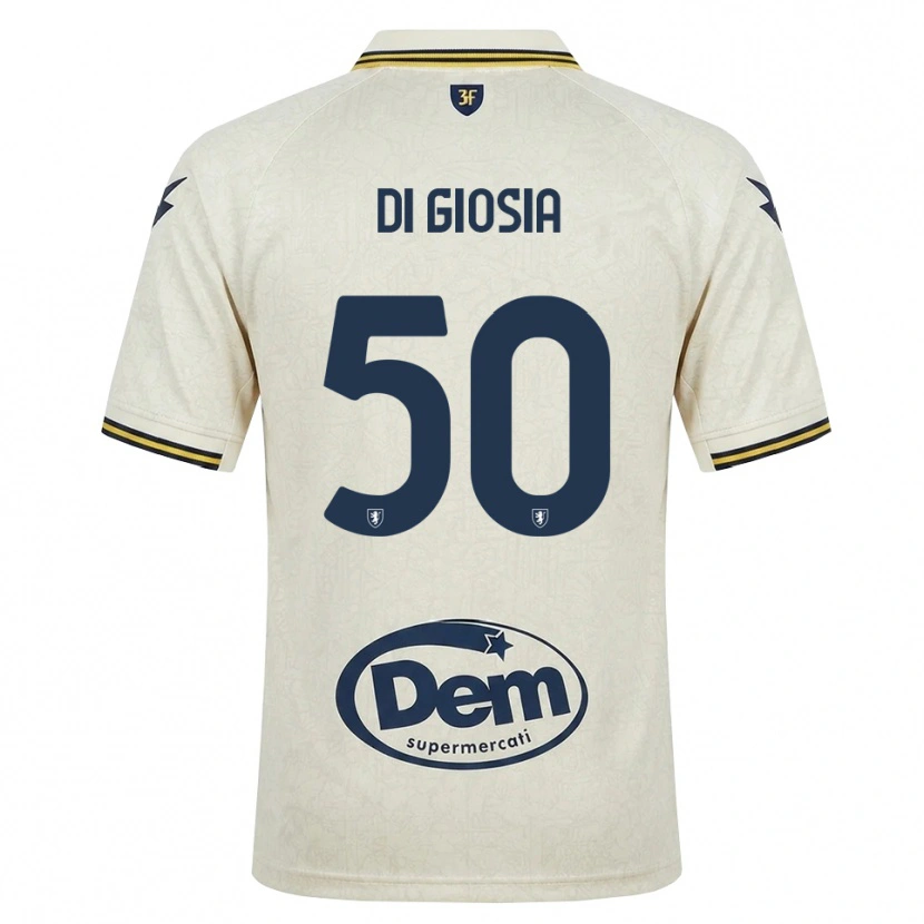 Danxen Heren Jacopo Di Giosia #50 Oldlace Geel Zwart Uitshirt Uittenue 2026/27 T-Shirt