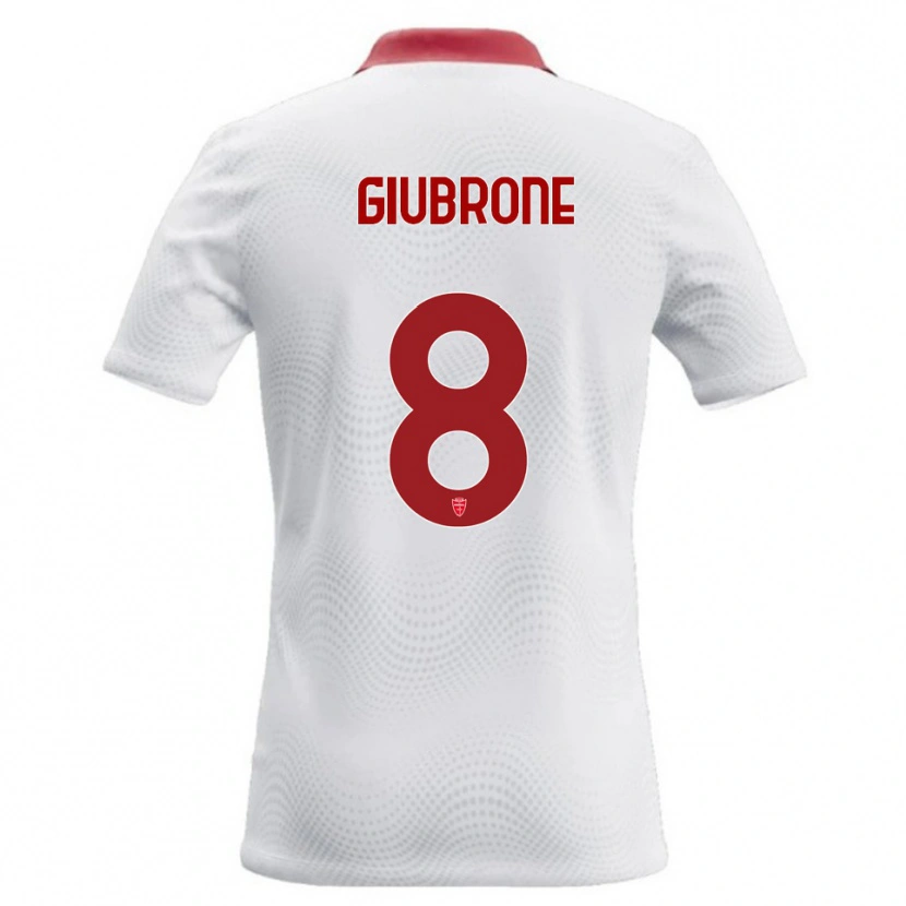 Danxen Heren Mario Giubrone #8 Wit Rood Uitshirt Uittenue 2026/27 T-Shirt