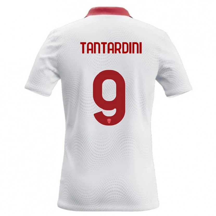Danxen Heren Tommaso Tantardini #9 Wit Rood Uitshirt Uittenue 2026/27 T-Shirt