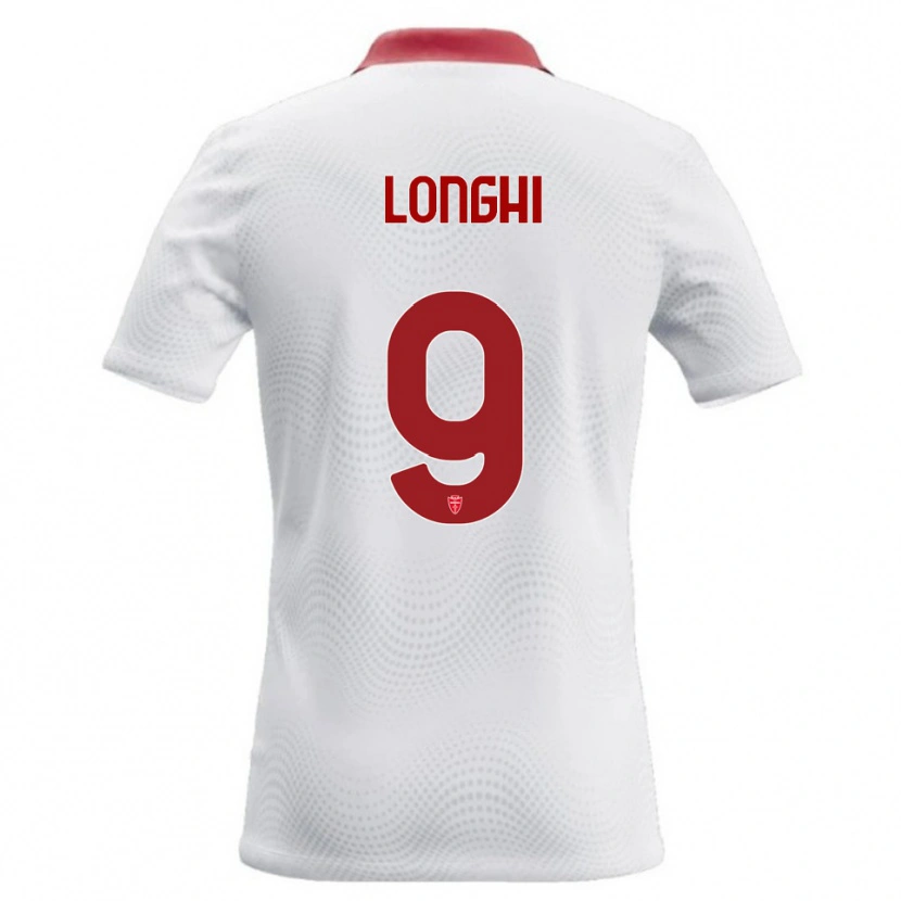 Danxen Heren Jordan Longhi #9 Wit Rood Uitshirt Uittenue 2026/27 T-Shirt
