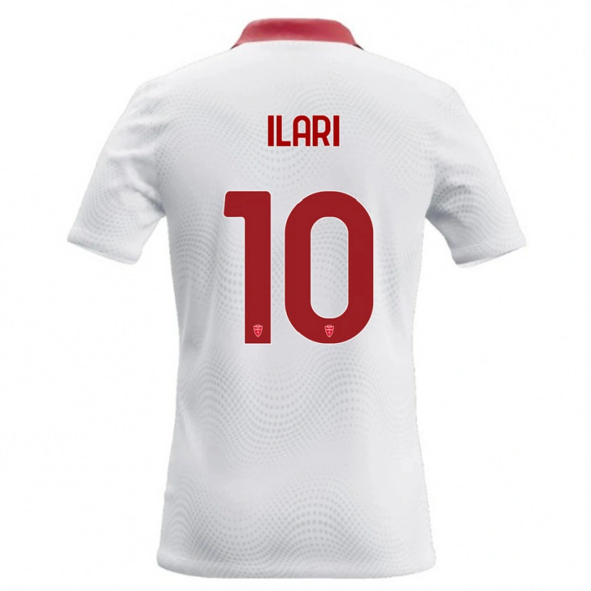 Danxen Heren Mario Ilari #10 Wit Rood Uitshirt Uittenue 2026/27 T-Shirt