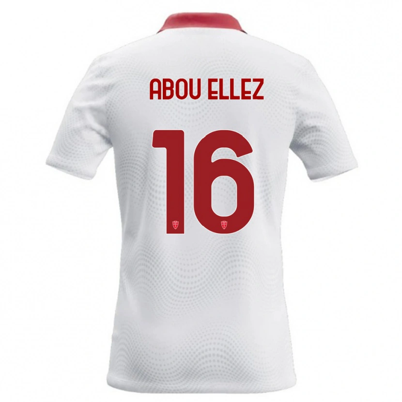 Danxen Heren Amir Abou Elezz #16 Wit Rood Uitshirt Uittenue 2026/27 T-Shirt