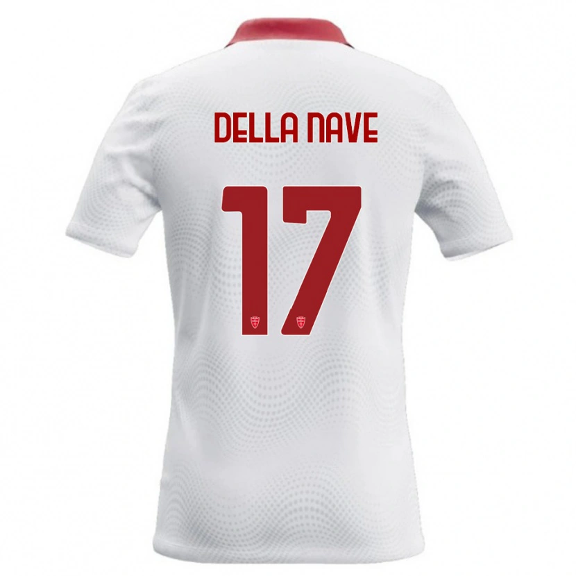 Danxen Heren Alex Ortolani Della Nave #17 Wit Rood Uitshirt Uittenue 2026/27 T-Shirt