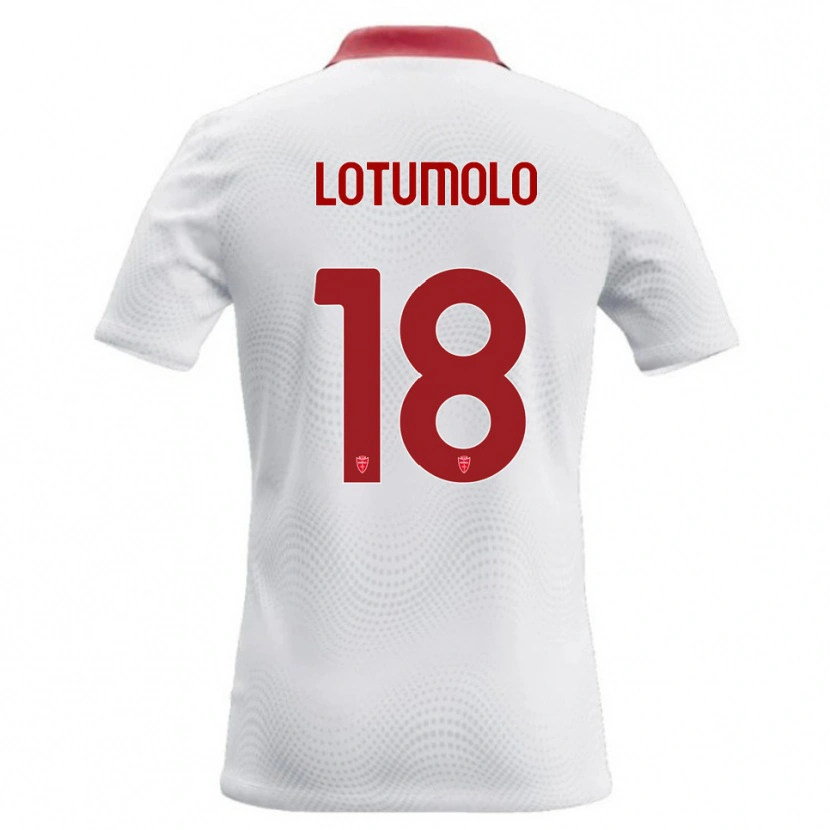 Danxen Heren Matteo Lotumolo #18 Wit Rood Uitshirt Uittenue 2026/27 T-Shirt