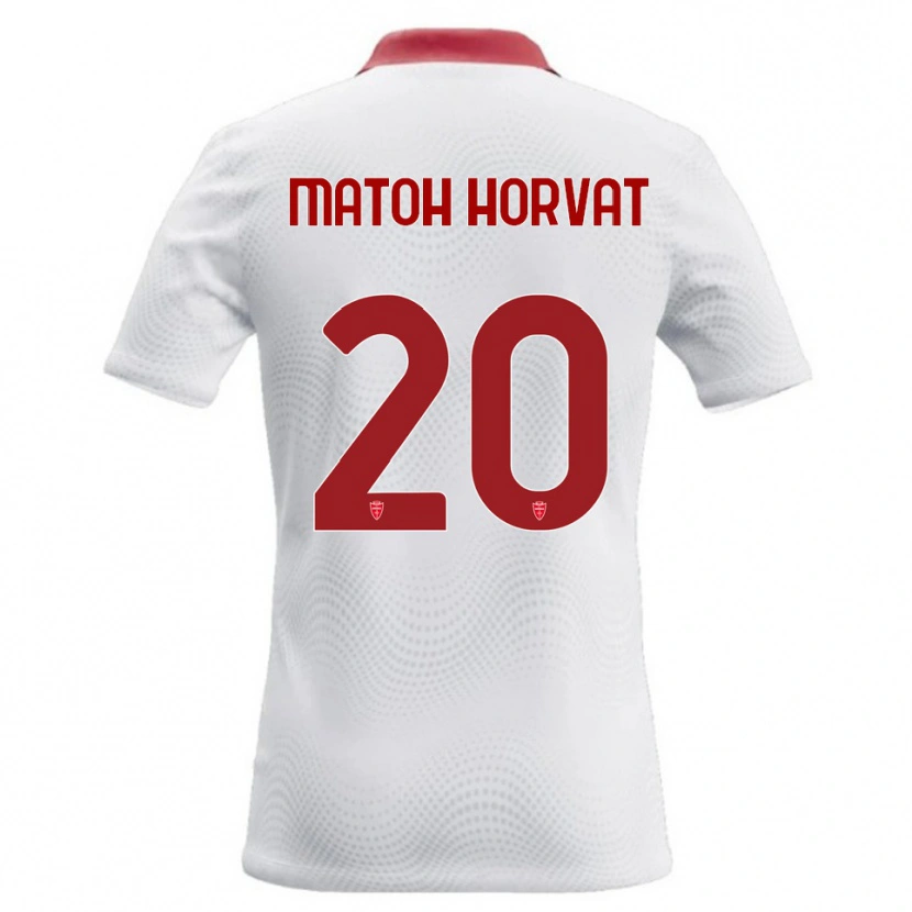 Danxen Heren Liam Matoh Horvat #20 Wit Rood Uitshirt Uittenue 2026/27 T-Shirt