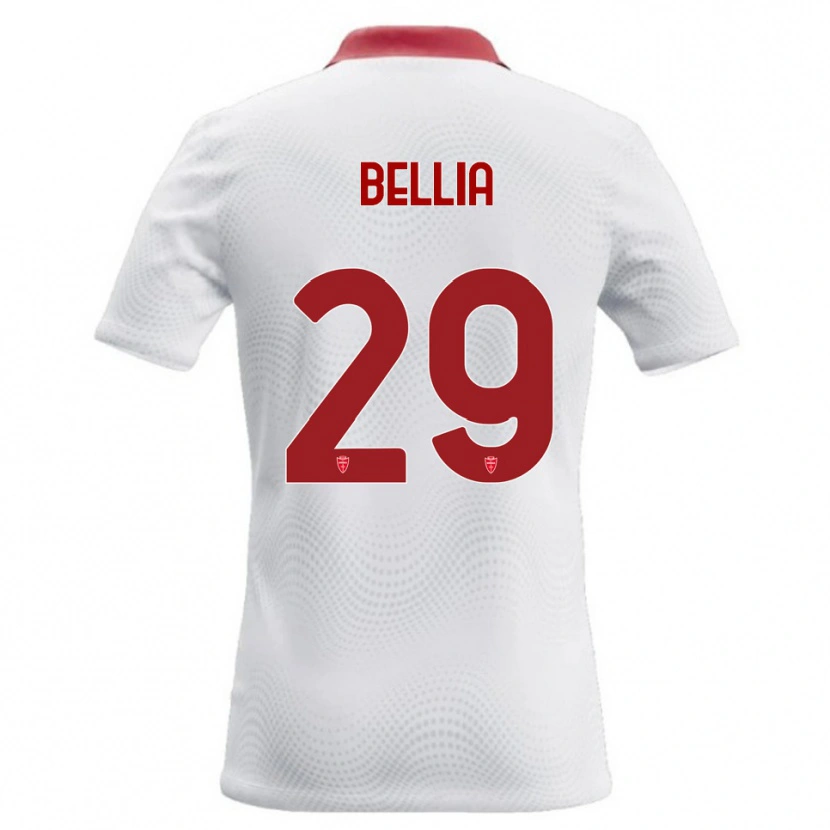 Danxen Heren Edoardo Bellia #29 Wit Rood Uitshirt Uittenue 2026/27 T-Shirt