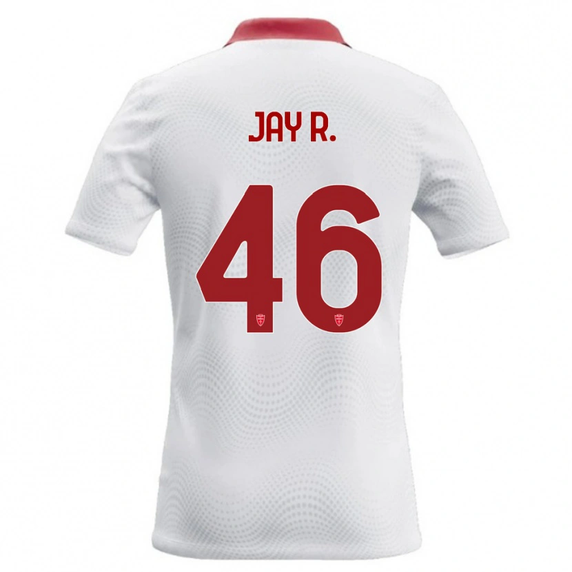 Danxen Heren Jay Robinson #46 Wit Rood Uitshirt Uittenue 2026/27 T-Shirt