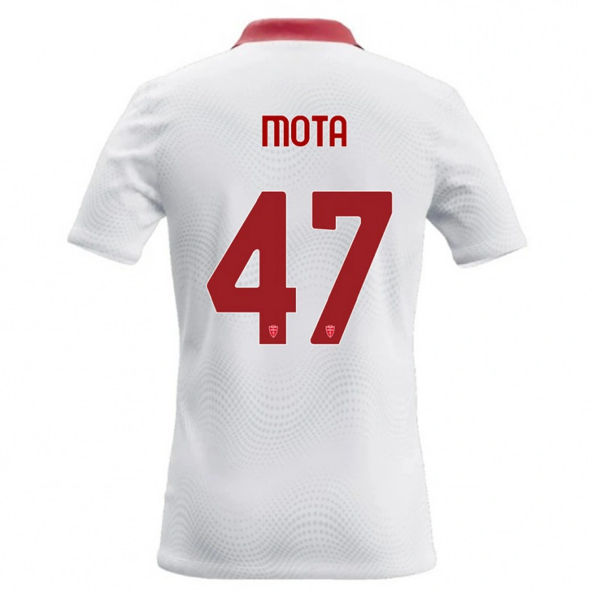 Danxen Heren Dany Mota #47 Wit Rood Uitshirt Uittenue 2026/27 T-Shirt