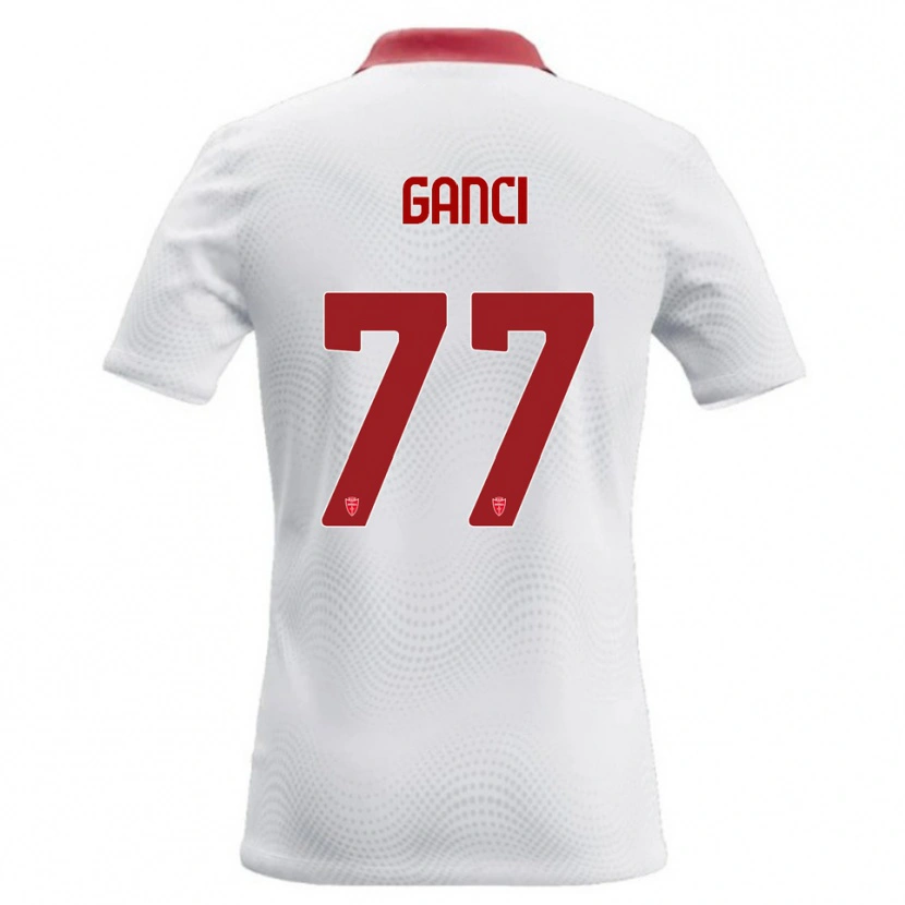 Danxen Heren Daniele Ganci #77 Wit Rood Uitshirt Uittenue 2026/27 T-Shirt