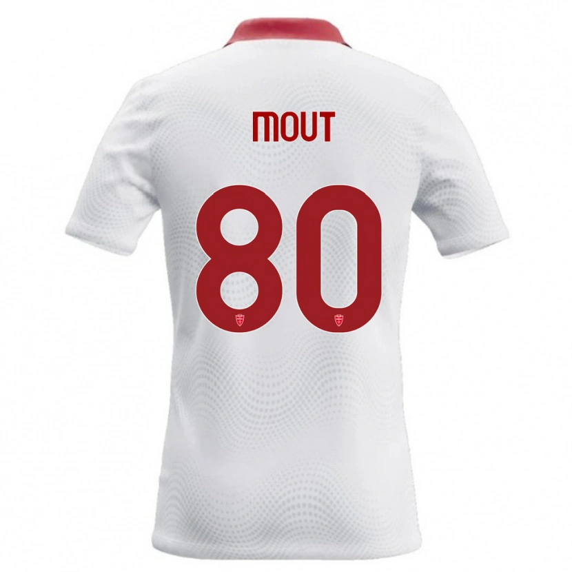 Danxen Heren Mathis Mout #80 Wit Rood Uitshirt Uittenue 2026/27 T-Shirt