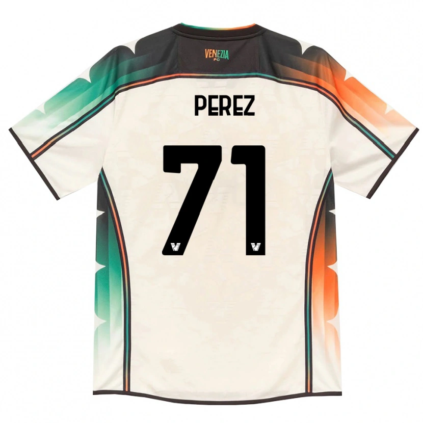 Danxen Heren Kike Pérez #71 Oldlace Oranje Groen Uitshirt Uittenue 2026/27 T-Shirt