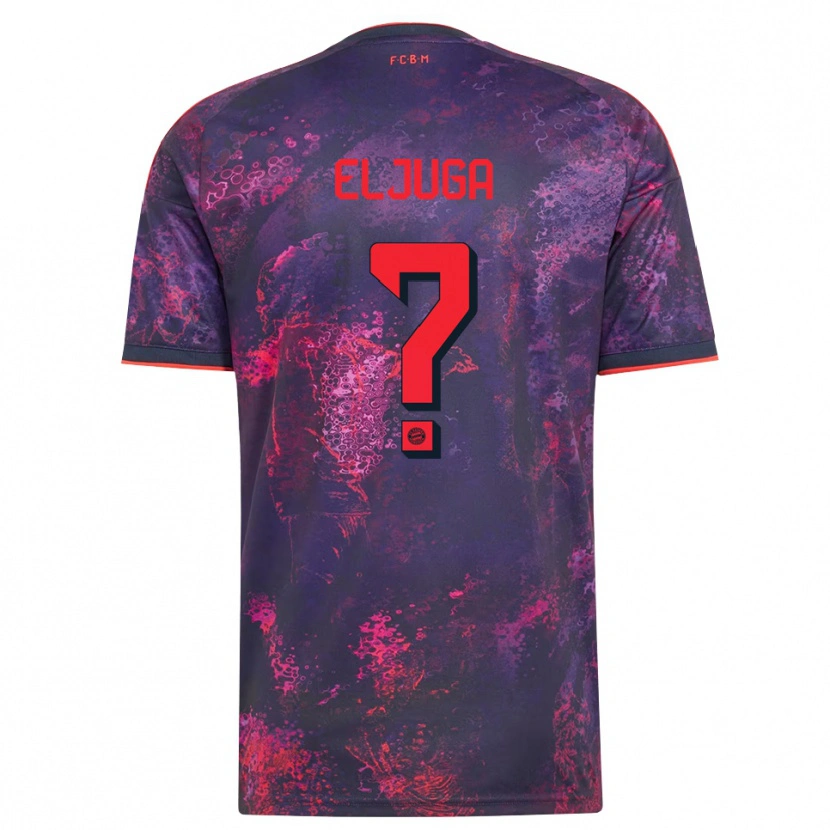 Danxen Heren Gabriel Eljuga #0 Paars Rood Thuisshirt Derde Tenue 2026/27 T-Shirt
