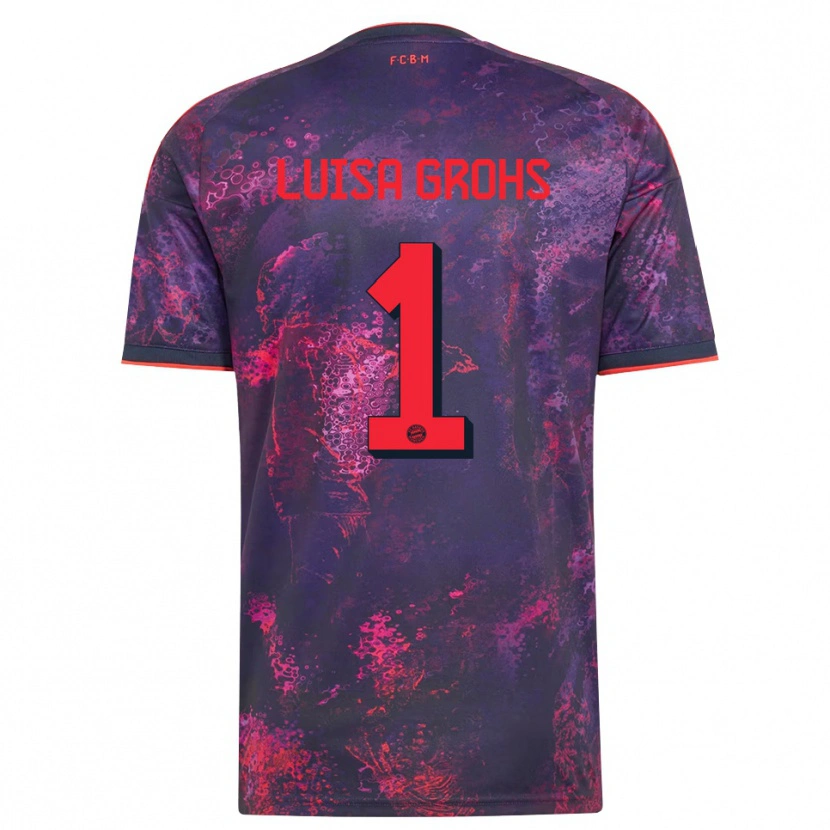 Danxen Heren Maria Luisa Grohs #1 Paars Rood Thuisshirt Derde Tenue 2026/27 T-Shirt