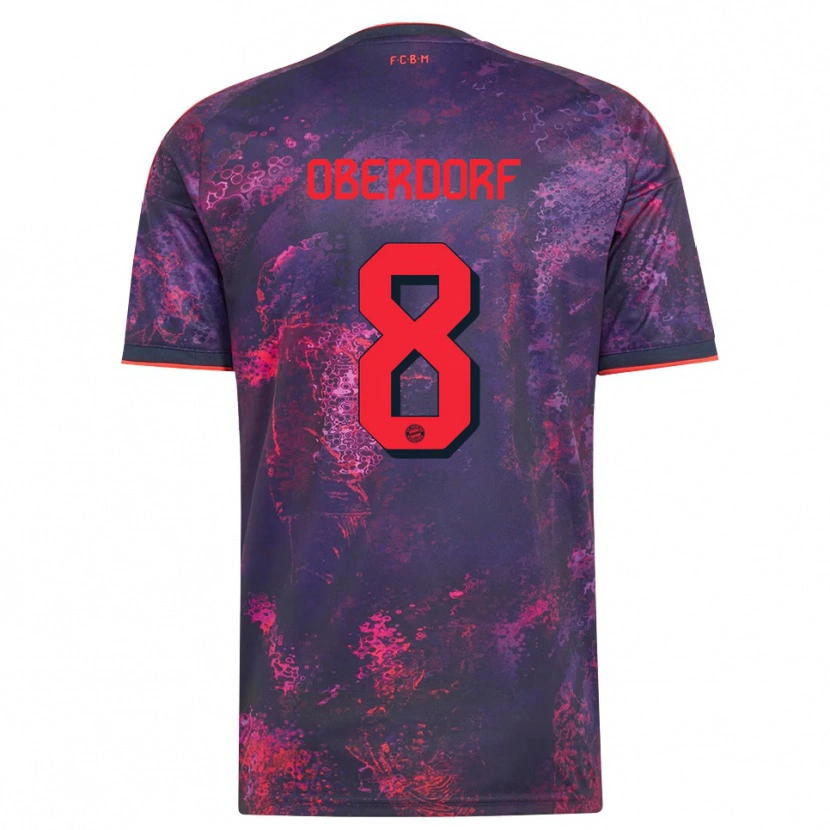 Danxen Heren Lena Oberdorf #8 Paars Rood Thuisshirt Derde Tenue 2026/27 T-Shirt