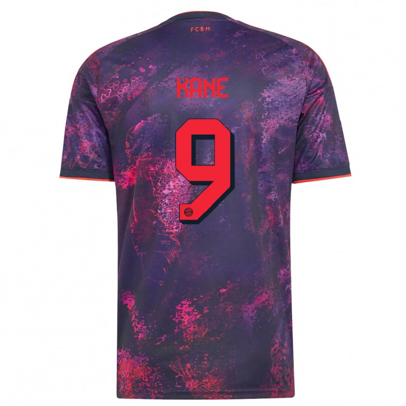 Danxen Heren Harry Kane #9 Paars Rood Thuisshirt Derde Tenue 2026/27 T-Shirt