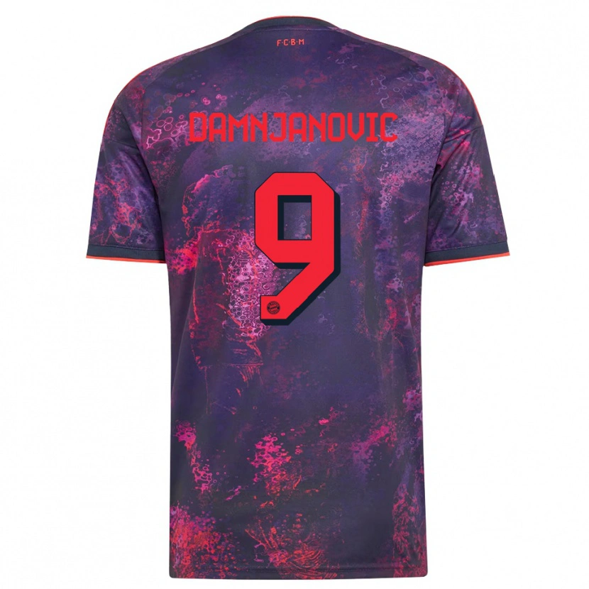Danxen Heren Jovana Damnjanovic #9 Paars Rood Thuisshirt Derde Tenue 2026/27 T-Shirt