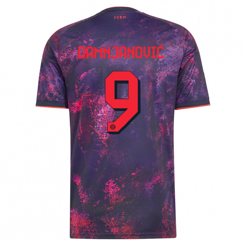 Danxen Heren Jovana Damnjanović #9 Paars Rood Thuisshirt Derde Tenue 2026/27 T-Shirt