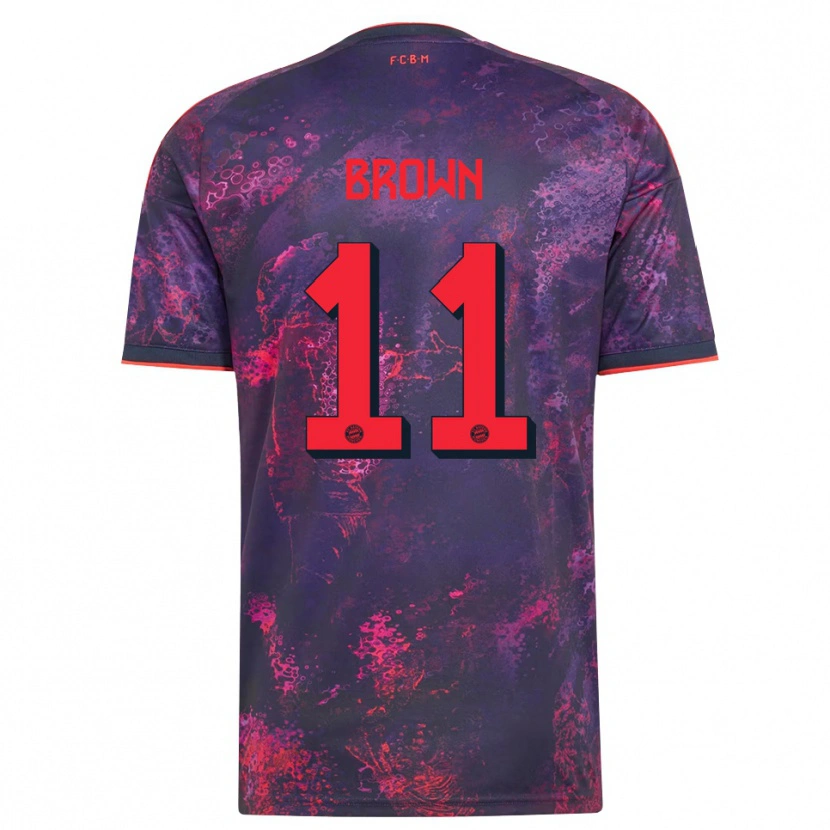 Danxen Heren Nathaniel Brown #11 Paars Rood Thuisshirt Derde Tenue 2026/27 T-Shirt