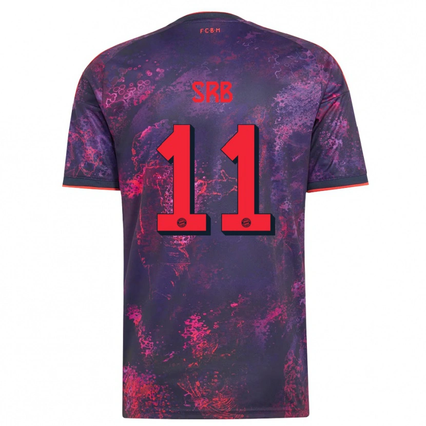 Danxen Heren Matous Srb #11 Paars Rood Thuisshirt Derde Tenue 2026/27 T-Shirt