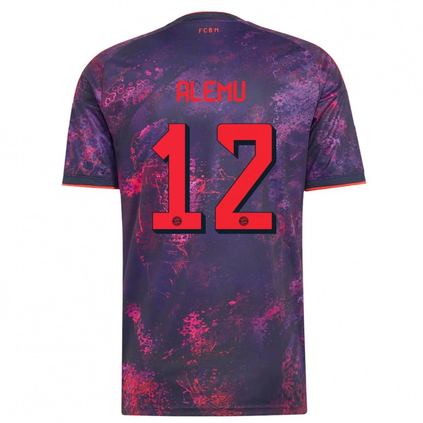 Danxen Heren Liul Alemu #12 Paars Rood Thuisshirt Derde Tenue 2026/27 T-Shirt